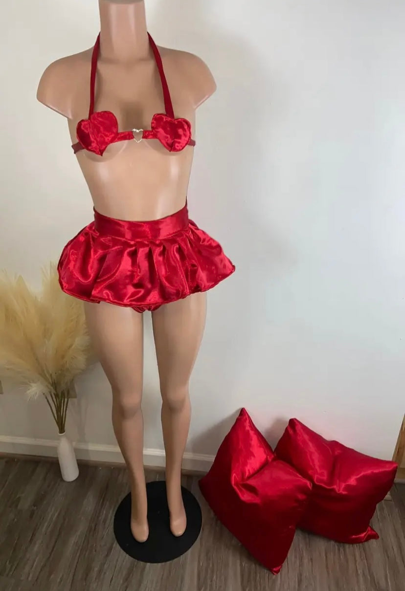 Sweet heart lingerie set