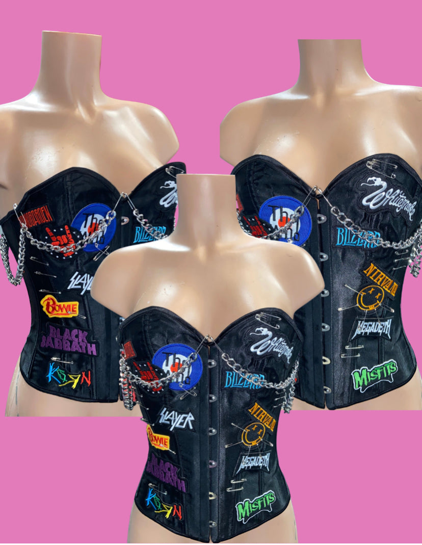 Rockstar Patchwork corset
