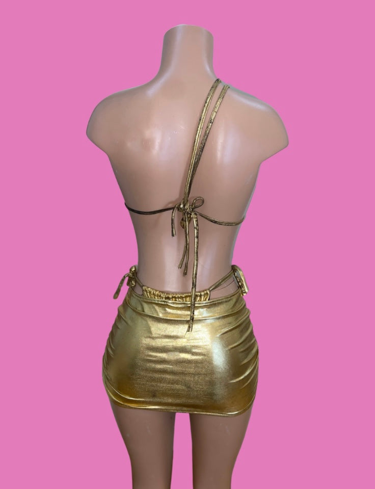 Gold metallic bathingsuit