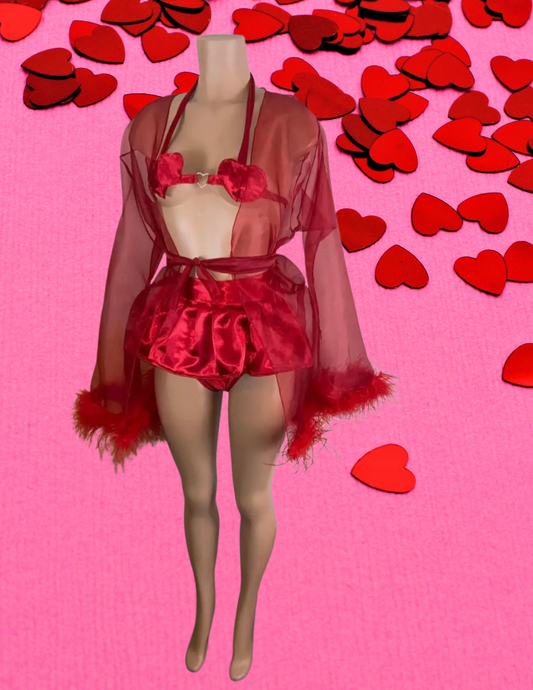 Sweet heart lingerie set